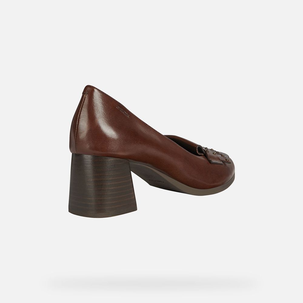 Geox Bayan Stiletto Ayakkabı Kahverengi - Calinda - KQL-180349